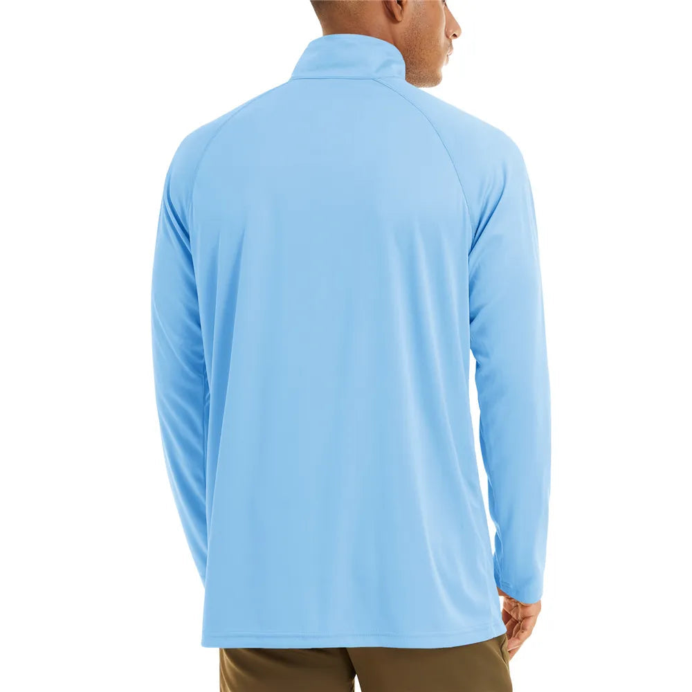 UPF 50+ Zip Neck Long-Sleeve Summer Shirt