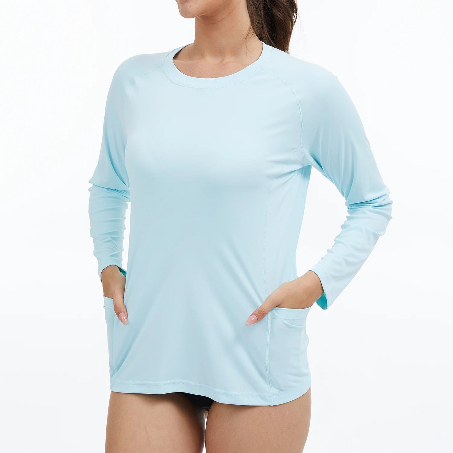UPF 50+ Quick Dry Long Sleeve T-Shirt with Pockets